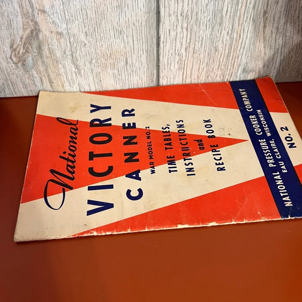 Vtg National Victory Canner War Model No 2 Pressure Canning Recipe Book 1940s